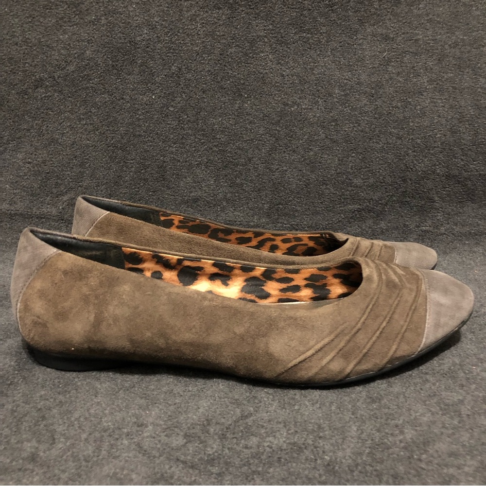 Clarks Bendables Poem Fable Ballet Flats Women’s Size 10M Gray Brown